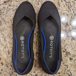 Rothy's Black Flats Size 9